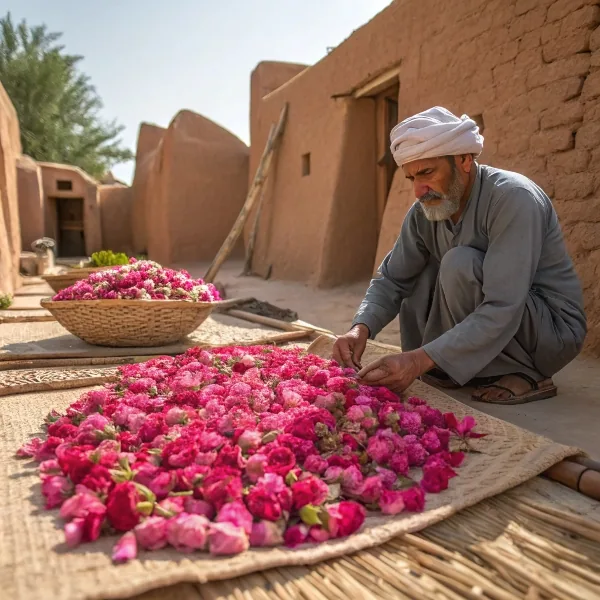 فولاد گل خرید و فروش غنچه گل محمدی عمده در داراب تنگ کتویه